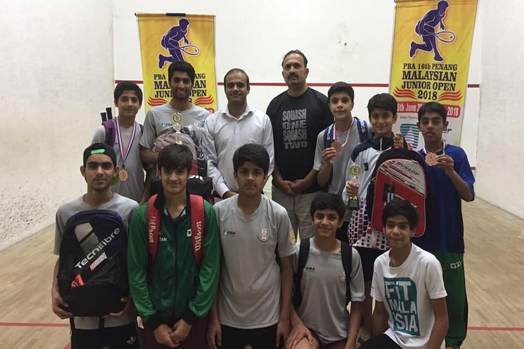 Pakistani Junior win 5 medals in Penang Junior Squash Open, Malaysia