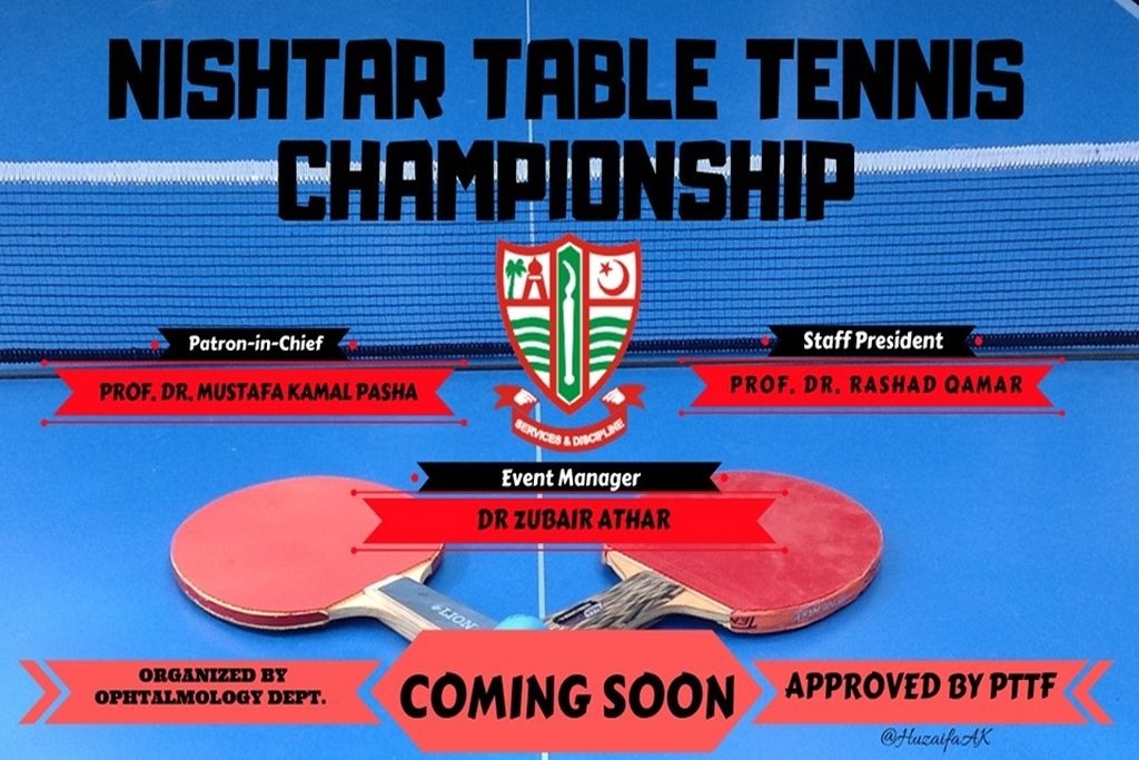 All set for All Pakistan Nishtar Table Tennis Championship 2019 Khilari